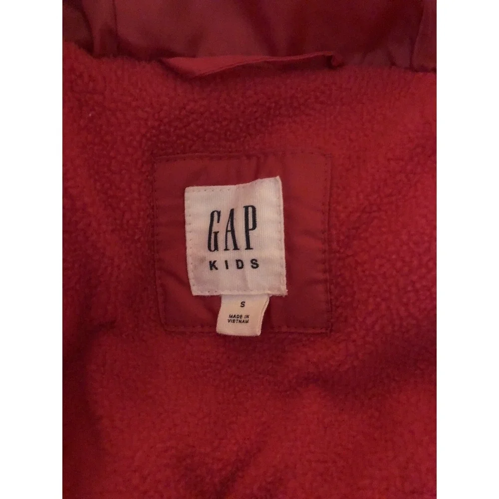Gap Kids Girl's Hot Pink Puffer Winter Coat Jacket Size S (5-7) Skinny